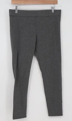 Aerie Leggings Womens L Chill Play Move Grey Cotton Stretch Excellent thumbnail 1
