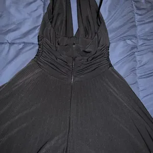 Black CACHE goth stretch halter neck bubble dress size 2 thumbnail 4
