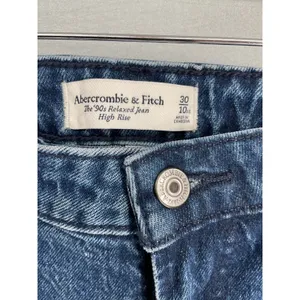 Abercrombie & Fitch Womens The 90s Relaxed Jean Curve Love Blue 30 10XS thumbnail 5