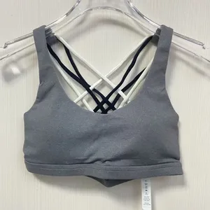 Lululemon Free To Be Wild Sports Bra NWT Heather Grey Criss‑Cross Straps thumbnail 1