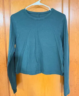 Green lululemon long sleeve love shirt thumbnail 1