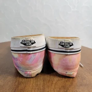 Vans Womens Doheny Shoes 7.5 Pink Tie Dye Low Top Lace Up Casual Sneakers 721356 thumbnail 10