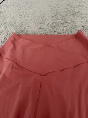 Aerie pink crossover flare leggings thumbnail 6