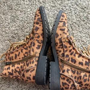 Billabong Leopard Print Lace and Zip Booties thumbnail 5