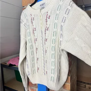 Vintage Grannycore Knit Sweater Size XL thumbnail 4