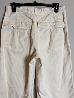 Madewell The Perfect Vintage Wide-Leg Pant: Utility Edition Women's 29 Linen Tan thumbnail 11