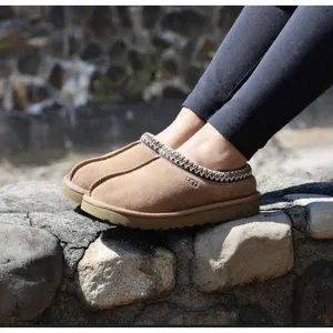 UGG Women's Tasman II Chestnut Women's Shoes Suede Upper Wool Slippers Size 9 thumbnail 2