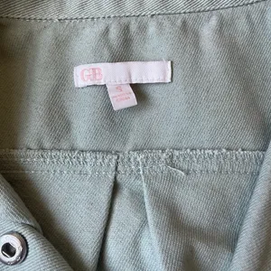 GB light mint green button down slightly cropped jacket thumbnail 3