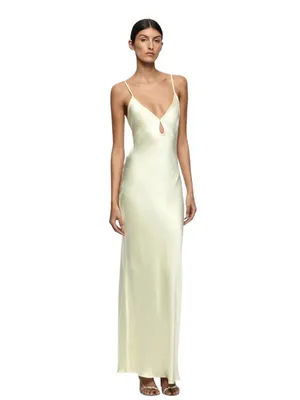 Bec & Bridge Cedar City Slip Maxi Dress with Keyhole V-Neck Size 4 thumbnail 3