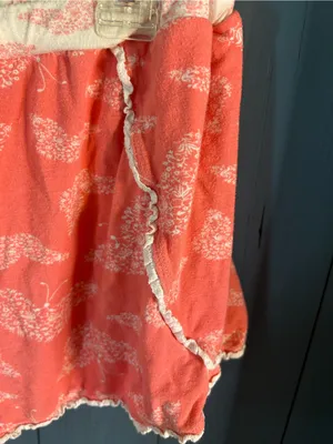 Jessica Simpson Coral Cami & Shorts Drawstring Waist w/ White Butterfly PJ Set L thumbnail 7