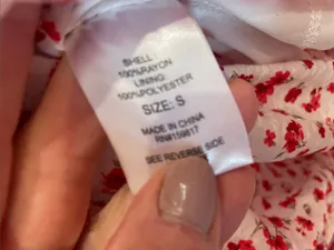 Altar'd State White Maxi Dress with Red + pink Floral Print and Puff Sleeves thumbnail 4