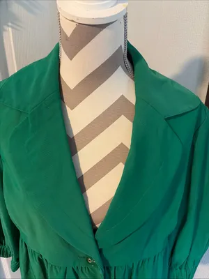 Nine West New!Green Button-Front Women's jacket size L thumbnail 2