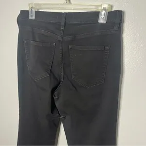 Free People Black Button Fly High-Rise Raw Hem Women's Jeans 29 thumbnail 6