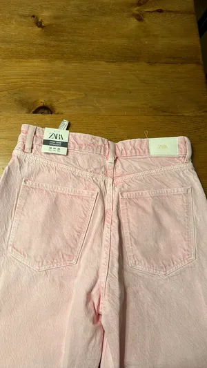Zara High Rise Straight Jeans - Size 4 thumbnail 5