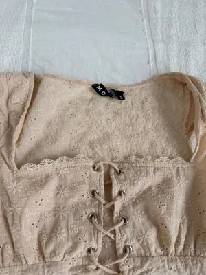Motel Rocks Tanya Broderie Corset Top thumbnail 3