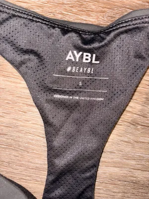 AYBL Racerback Sports Bra with Mesh Back Panel thumbnail 3