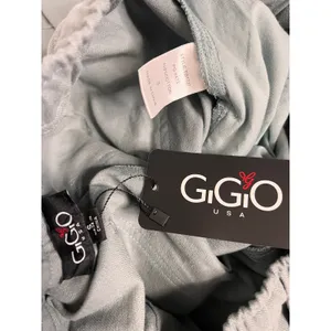 GiGiO USA Size Small Utility Wide Leg Pants Blue Cotton Cargo Barrel thumbnail 4