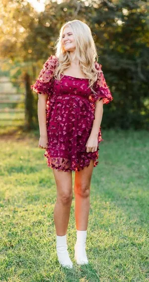 Maroon dress Tj Maxx Purple thumbnail 2