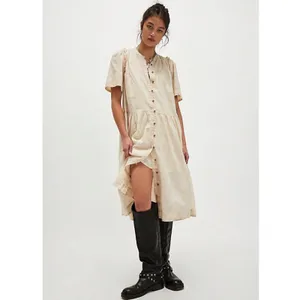 Free People Dainty Ethereal Cottage Bella Mae Midi Dress Vanilla Floral Small thumbnail 7
