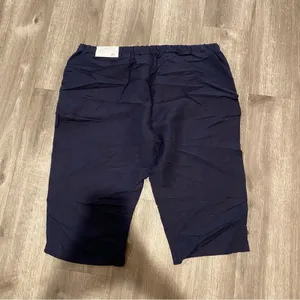 CJ Banks Navy Linen Blend Pull On Capri Pants 2X NWT thumbnail 2