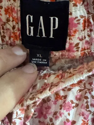 Women’s GAP Pink Floral Elastic-Waist Pajama Pants Size XL thumbnail 4