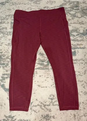 Lululemon Wonder Train High Rise Crop 24” Leggings Pockets Size 18 thumbnail 1