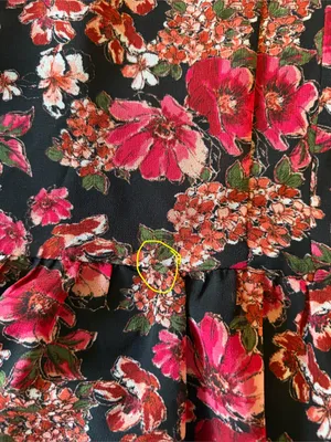 1. State Red Black Floral Puff Sleeve Dress Size Small Ruffle Babydoll Flowers thumbnail 8