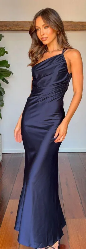 Beginning Boutique Tina Navy Formal Maxi Dress thumbnail 1