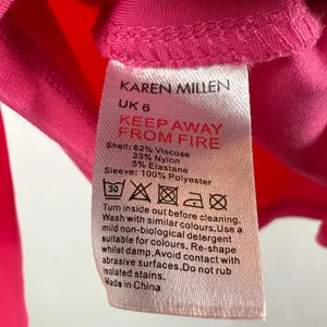 Karen Millen Sheer Sleeve Cut Out Blouse in‎ Bright Pink Size 2 thumbnail 8