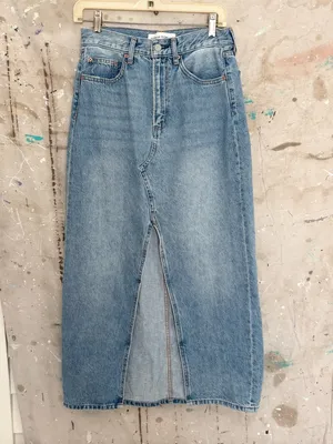 Aritzia Denim Forum 90s Vintage Maxi Jean Skirt thumbnail 2