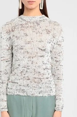 8 by Yoox Speckled Sweater Small Cozy Grandmacore Confetti Chunky Knit Retro Top thumbnail 1