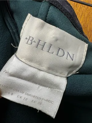 BHLDN Delice Off-the-Shoulder Crepe Long Maxi Dress Formal Gown Dark Green US 6 thumbnail 6