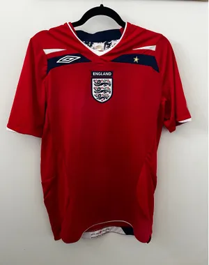 Umbro Authentic Vintage England Soccer Jersey thumbnail 1
