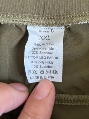 NWOT Olive Green Cargo Jogger Pants Lightweight Casual Comfy XXL thumbnail 2