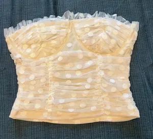Lulus White Strapless Crop Top thumbnail 1