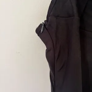 Fashion Black Cowl Neck Maxi Dress Satin Finish Side Slit Spaghetti Strap New‎ M thumbnail 11