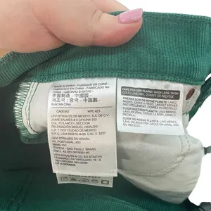 Levi's Wedgie Straight Fit Corduroy‎ Pants Green Size 24 thumbnail 13