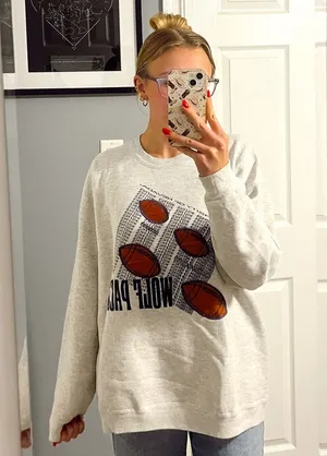Vintage Wolf Pack Embroidered Crewneck Size XL thumbnail 1