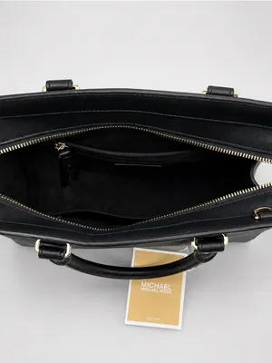 Michael Kors NEW Quinn Crossbody Satchel Black Saffiano Leather Bag Purse NWOT thumbnail 4