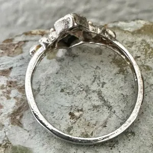 Geometric Faux Silver Ring Silver thumbnail 4