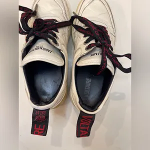 Zadig & Voltaire Women’s Blaze Stylish White Leather Sneakers Size‎ 7.5 (38) thumbnail 7