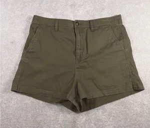madewell womens camp shorts olive green large thumbnail 1