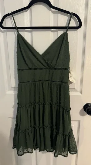 Altar'd State Dress Mini Green thumbnail 1