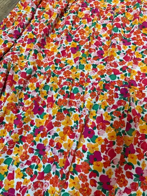 SheIn Multicolor Floral Tiered Maxi Skirt thumbnail 7