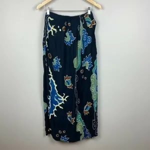 Serendipity 2-Piece Set S Maxi Faux Wrap Skirt Tank Top‎ Boho Navy Island Chic thumbnail 10