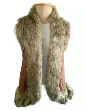 Judith March fur trimmed vest med thumbnail 1