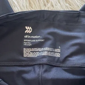 All In Motion Effortless Support Leggings Black Size Large thumbnail 5