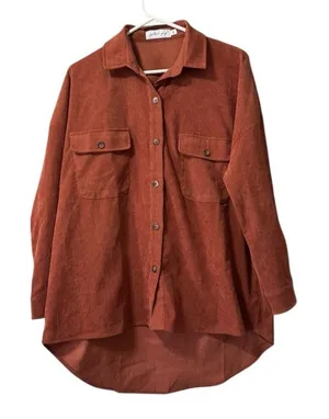 Petal + Pup Women's Long Sleeve Button Down Tunic Top Size Small‎ Cotton Blend thumbnail 1