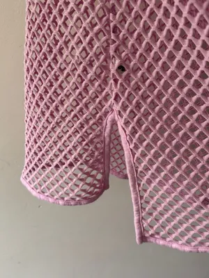 Victoria’s Secret Open Knit Pink Swim Cover Up thumbnail 4