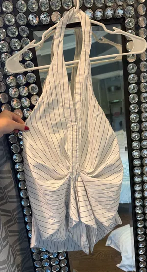 Forever 21 Striped Halter Top thumbnail 1